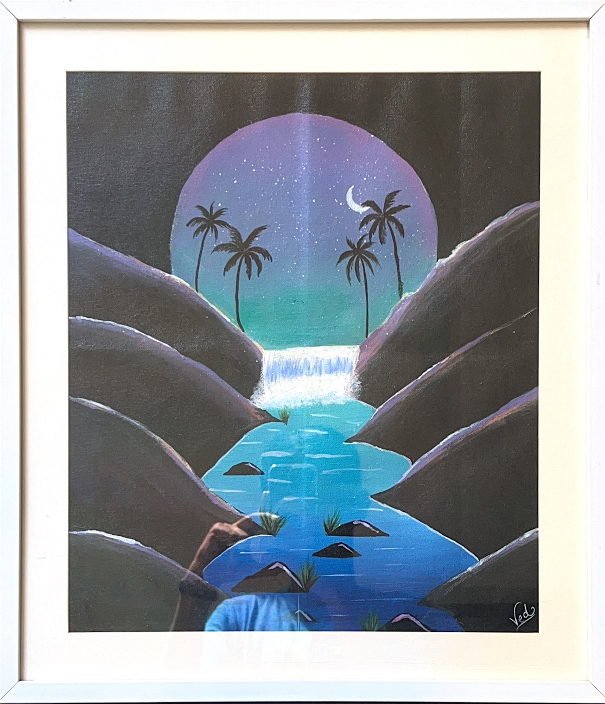 Tactile Moment — Oil on Canvas by Ved Sumeet Bub
